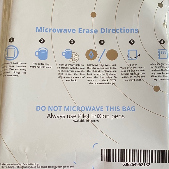 Rocketbook Wave Reusable Notebook New in Sealed Pouch - Picture 3 of 4